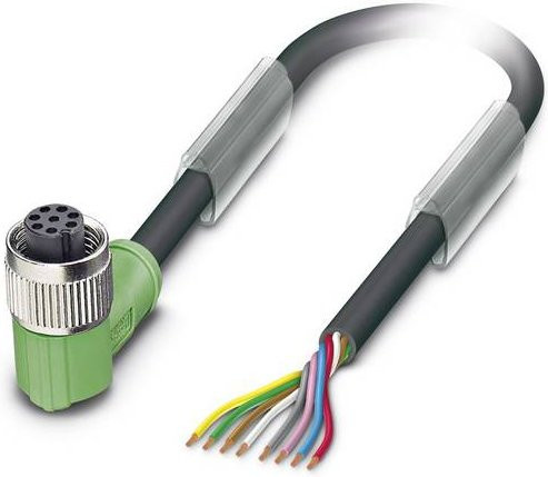 Phoenix Contact Sensor-Aktor-Steckverbinder M12 Buchse gewinkelt Schwarz-Grau 8-polig 3,00 m - Bild 1