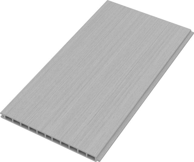 T&J WPC-Steckzaunbrett Max-XL Coextrudiert Weißer Rauch, Höhe: 28 cm, Tiefe: 2 cm, Länge: 179 cm - Bild 1