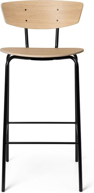 Ferm Living Herman Barstuhl aus Metall und Holz in Braun - Bild 1