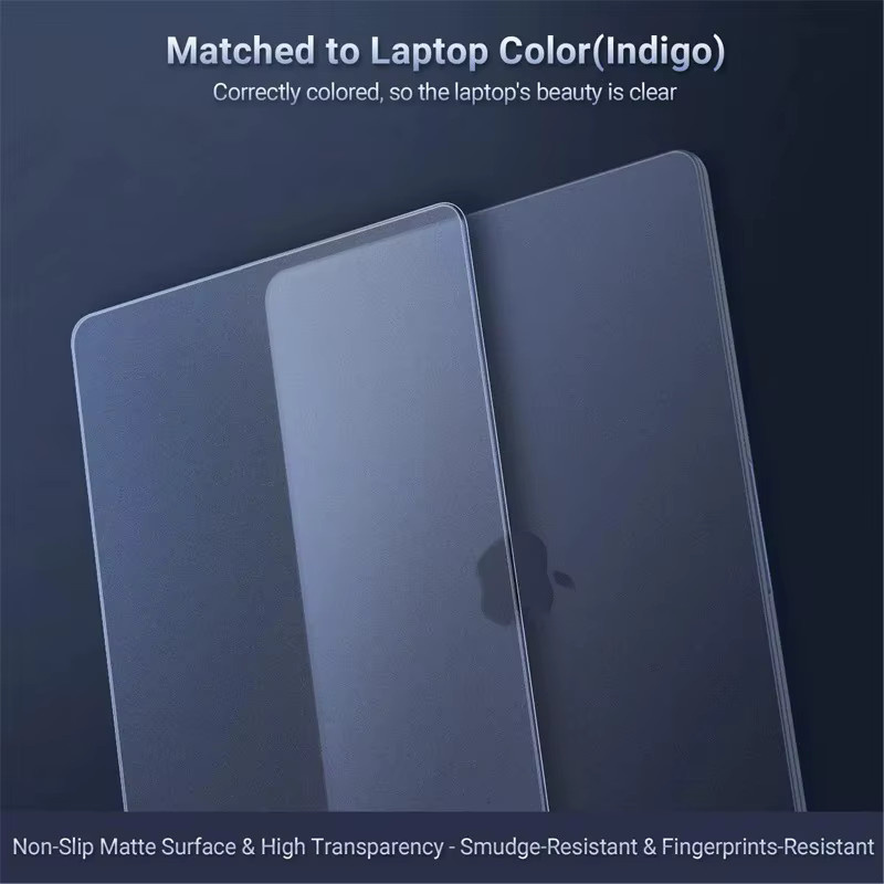 Schutzhülle für Apple MacBook Neo 13 Zoll Modell A3404 in Blau, matte Anti-Fingerabdruck und Anti-Kratzer Abdeckung - Bild 2