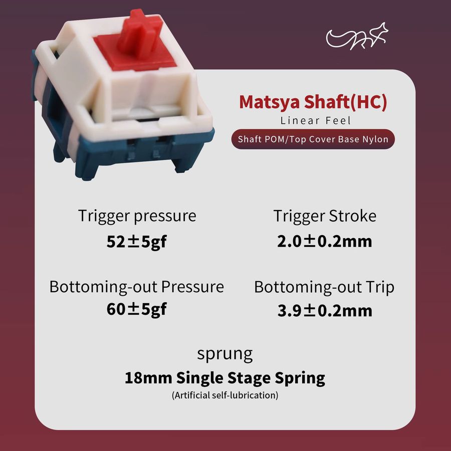 Sillyworks Sonja Linear Switch Mechanische Tastatur Schalter Sand Slip mit 5-poligen vorgeschmierten Hot-Swap-Schaltern aus Silikon und POM - Bild 1