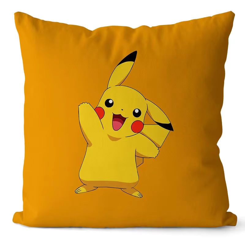 Pokemon Anime Plüsch Kissenbezug mit Pikachu, Charmander und Psyduck, B/B/B: 45 x 45 x 45 cm - Bild 3