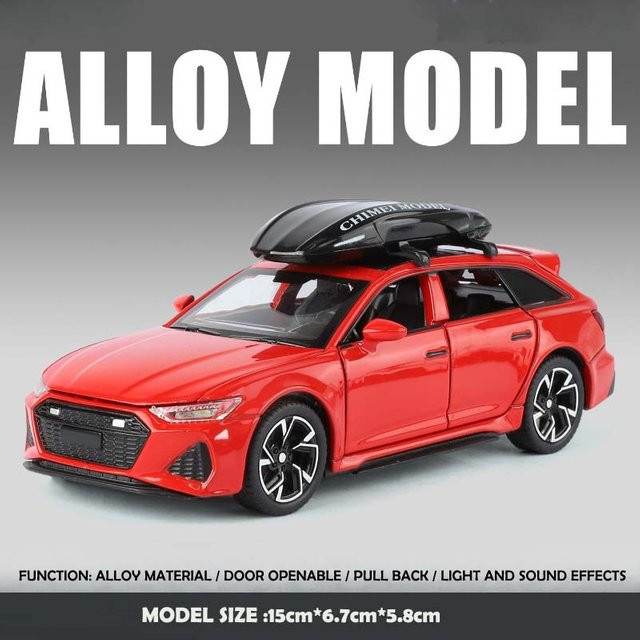 Linyi toy car Rs6 Kombi, Modellauto, 1:32, Metall, ab 4 Jahren - Bild 1