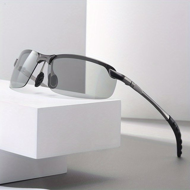 DUTRIEUX Sonnenbrille, rectangular, Metall, grau, Unisex, polarisiert - Bild 1