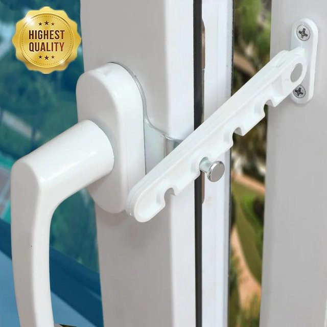 Yiran Furniture Fensterbegrenzer zur Kindersicherung als Fensterstopper und Windschutz in Weiß - Bild 1