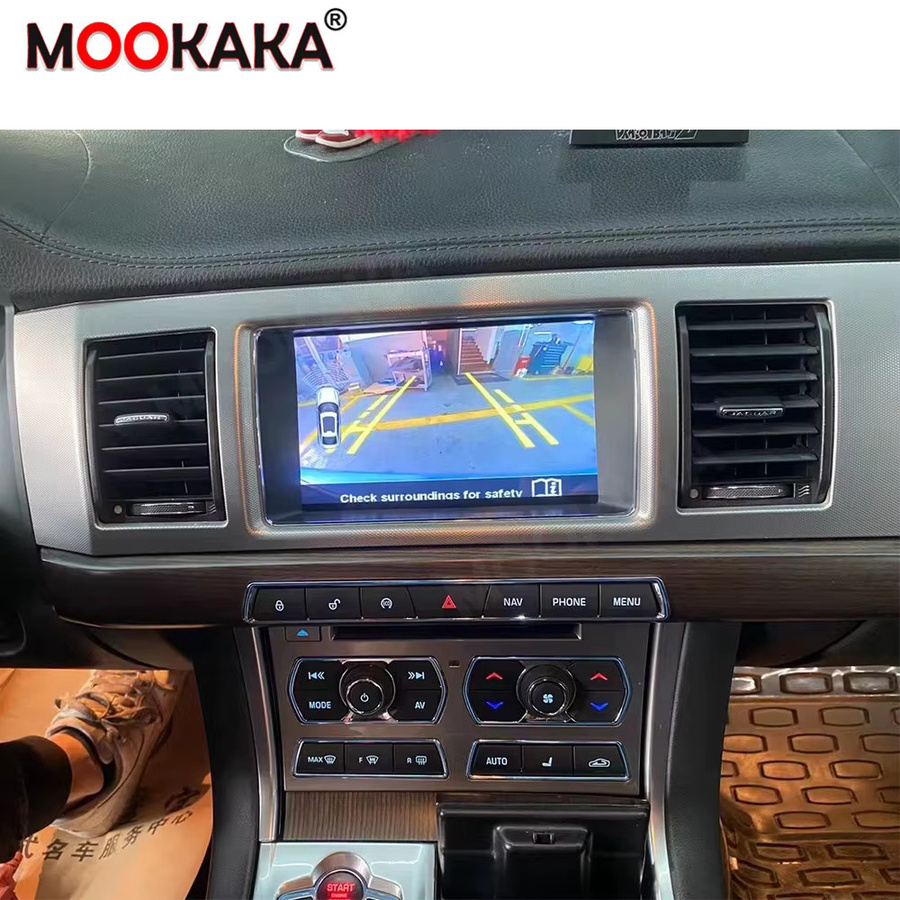 MOOKAKA Android Carplay Multimedia-Autoradio mit GPS-Navigation und Touchscreen für Jaguar XF 2008-2015, Schwarz - Bild 3