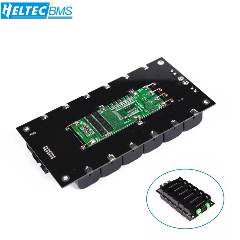 Heltecbms 21700 Batteriehalter 6S DIY-Kit mit 40A BMS und Balancer Board in Schwarz - Bild 2