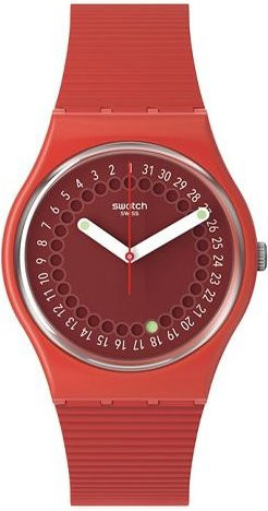Swatch Armbanduhr, Quarz, Kunststoff, 34 mm, Silikonarmband, Unisex - Bild 1
