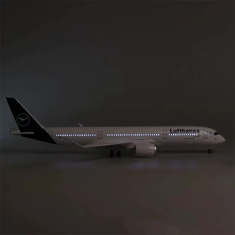 ZOCO Lufthansa A350 Harzflugzeugmodell, 47 cm, mit Ausstellungsständer - Bild 3
