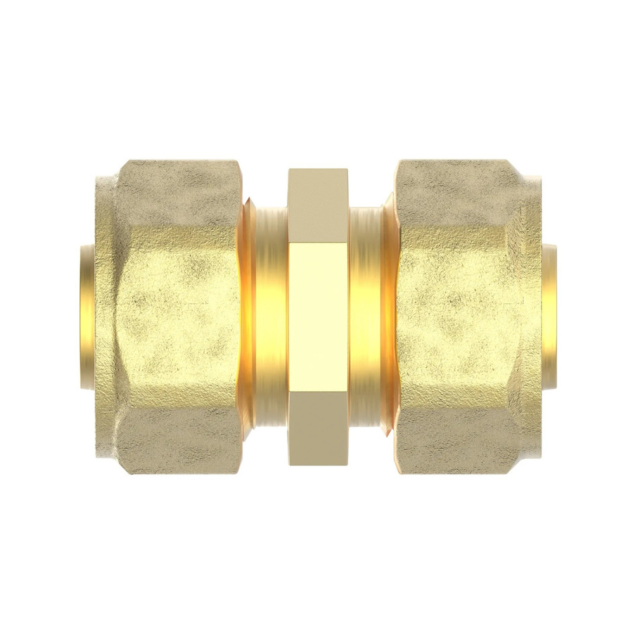 Kirchhoff Verbindungsstück MSVR Klemmfitting aus Messing in Gold-Optik, Durchmesser: 26 mm - Bild 2
