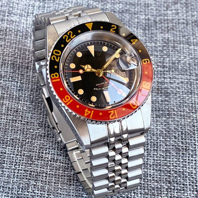 Tandorio Armbanduhr GMT, Automatik, Edelstahl, Saphirglas, 38 mm, Herren - Bild 1