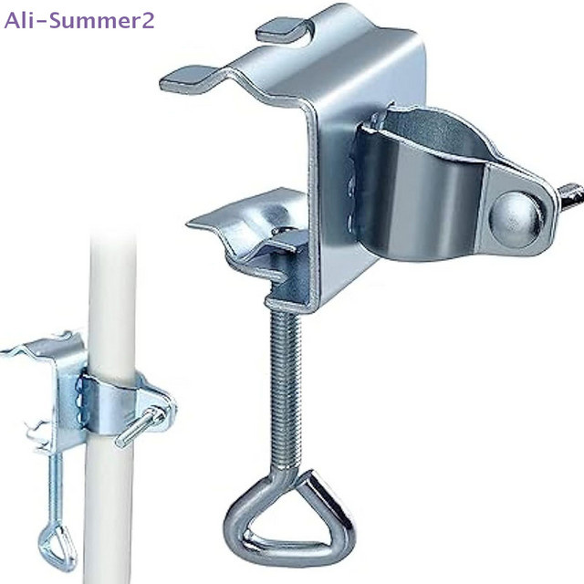 Summer2 Schwerlast-Schirmständerklemme aus Metall in Silber, verstellbare Schirmhalterung für den Außenbereich und Stuhlklemme - Bild 1