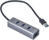 i-tec USB 3.0 Metal Hub mit 4 USB-A Ports, 5 GBit/s, Grau - Bild 1