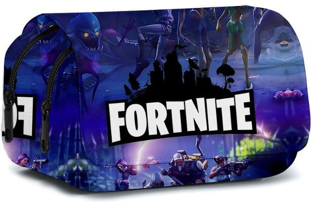 Fortnite Anime Federmäppchen Discover Intime Doppellagige Federtasche für Schüler, Mehrfarbig, B: 21 cm, T: 10 cm, H: 7,5 cm - Bild 1