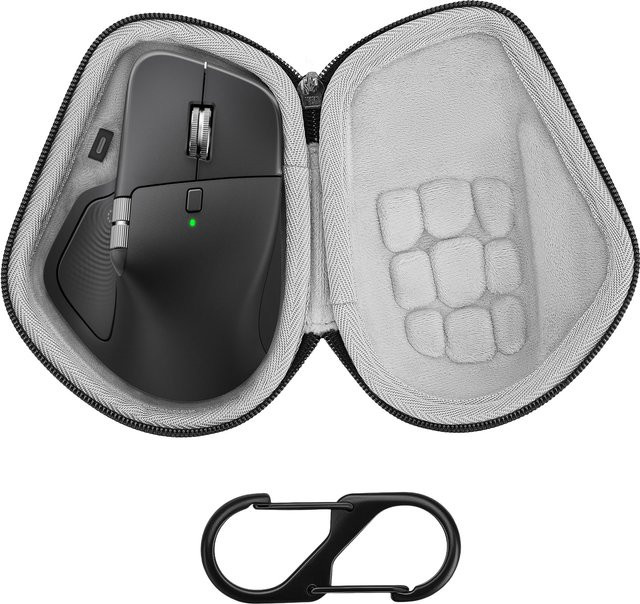 Geekria Hartschalen-Mäuseetui in Schwarz, kompatibel mit Logitech MX Master 4, MX Master 3S und MX Master 3, EVA-Reisetasche - Bild 1