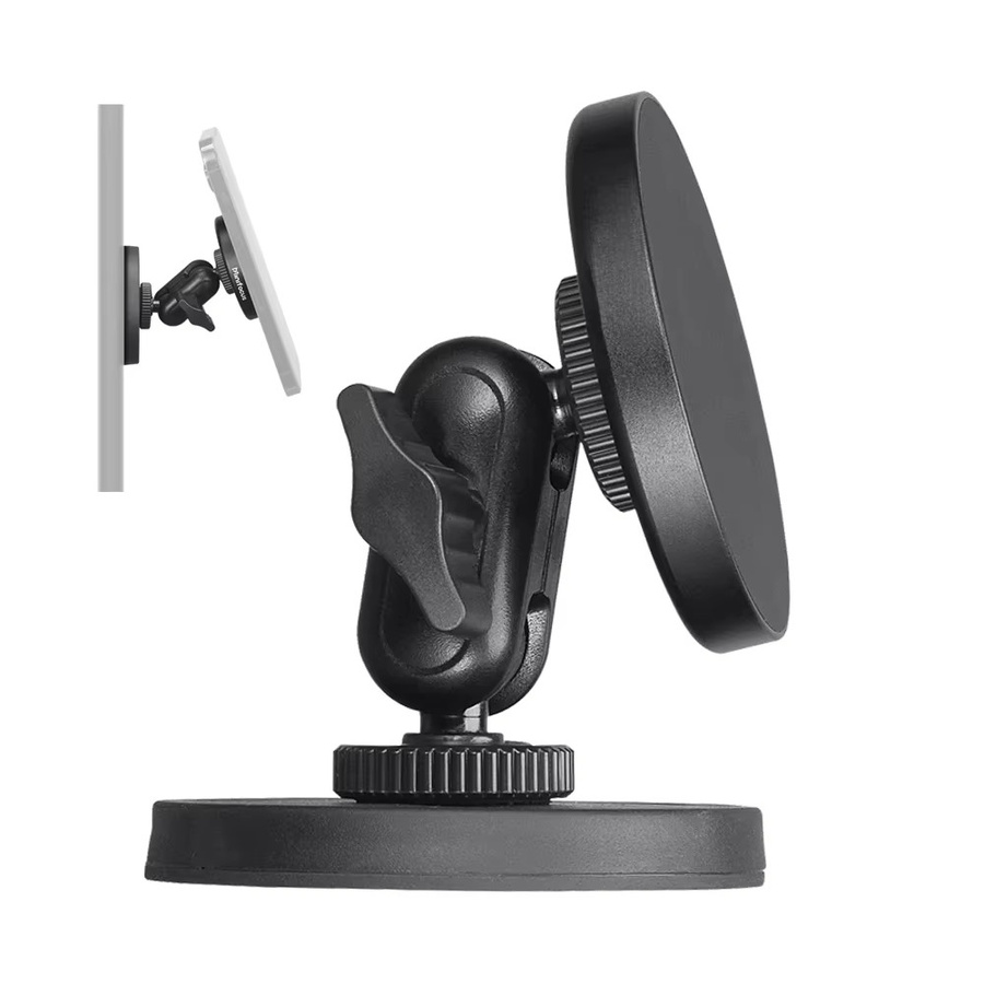 MINIFOCUS Dualer magnetischer Handyhalter mit doppeltem Kugel-Seitenmagnet für MagSafe, iPhone und Android Smartphones, Schwarz - Bild 7