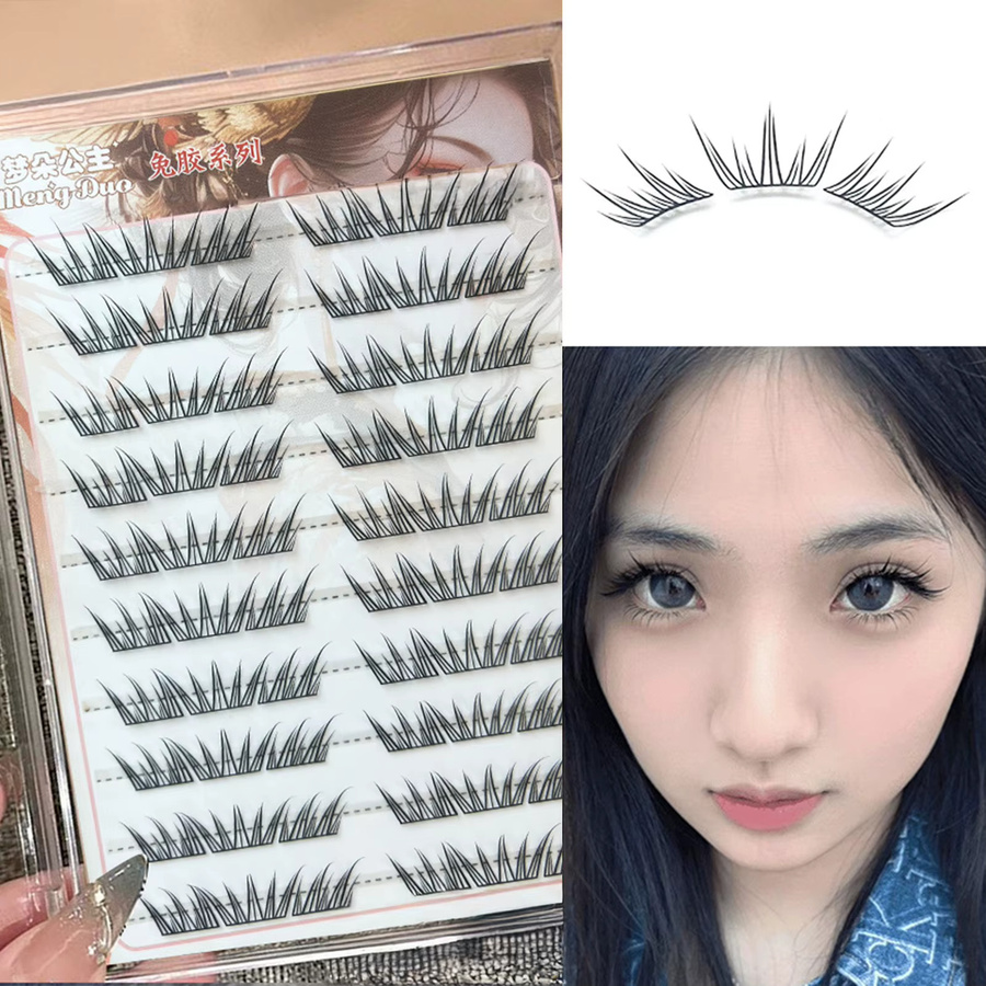 Cotremyp Falsche Wimpern, 3D Wispy, 10 Reihen, 9–11 mm - Bild 3