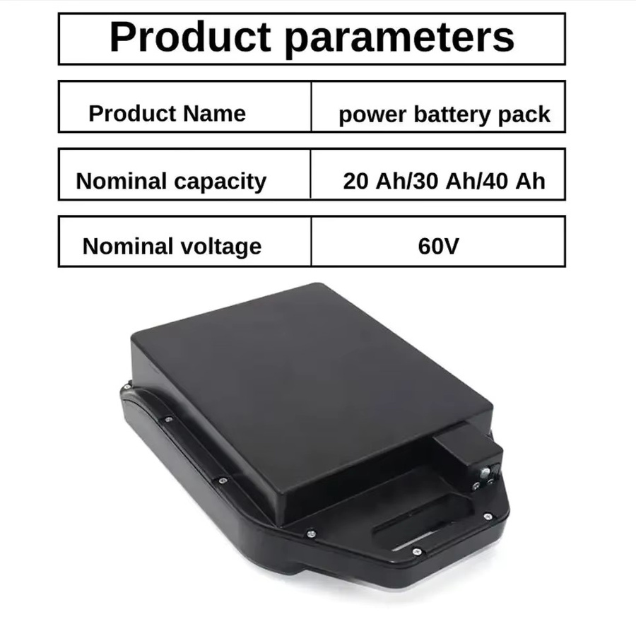 Ddadache Lithium-Batterie 60V wasserdicht und kältebeständig in Schwarz für Citycoco Harley Roller 250W bis 1500W inklusive 67,2V Ladegerät - Bild 3