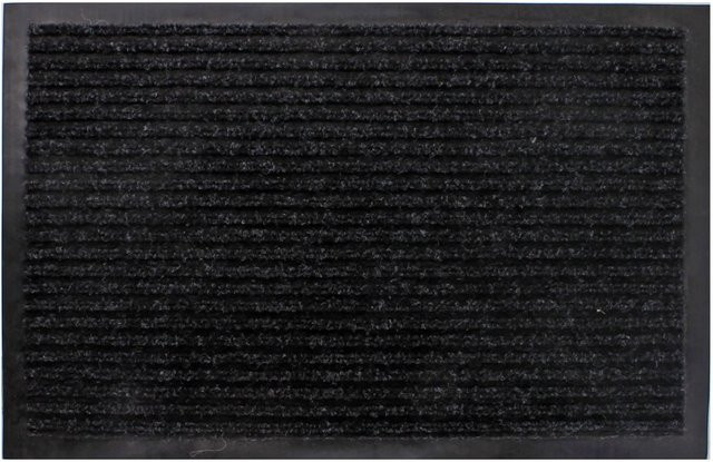 Lex Schmutzfangmatte als rutschfeste Fußmatte aus Polypropylen, Schwarz, B/T: 80 x 120 cm - Bild 1