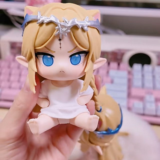 Bandai Wuthering Waves Kawaii Cartethyia Chibi Figur, Weißer Pyjama, ab 6 Jahren - Bild 1