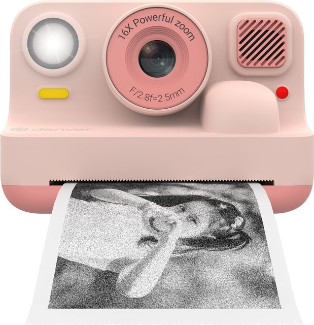 Denver KPC-1374 Sofortbildkamera für Kinder mit Thermodruck und Bluetooth in Pink, bis 48 MP - Bild 1