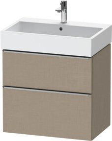 Duravit Waschtischunterschrank D-Neo beige, Wandhängend, B: 68,4 cm, T: 44,2 cm, H: 62,5 cm - Bild 1