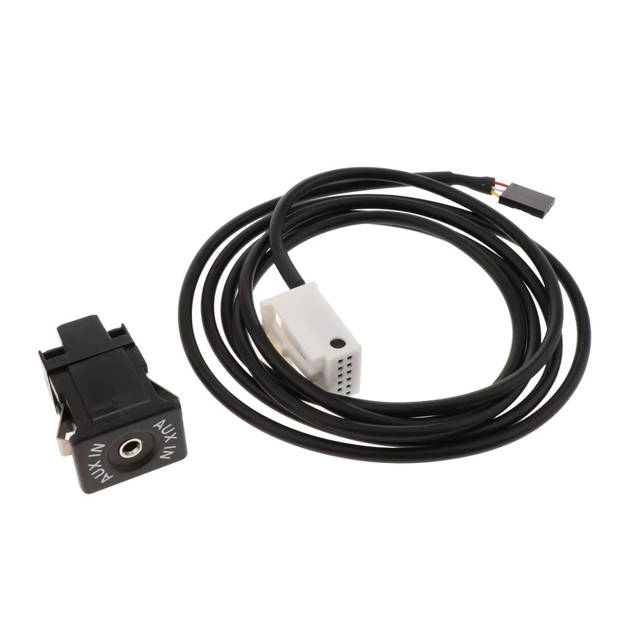 Dovewill AUX USB Switch Kabel Schwarz, 1,49 m Adapter für R50 R52 R53 Modelle mit USB-A und 3,5 mm Klinke - Bild 2