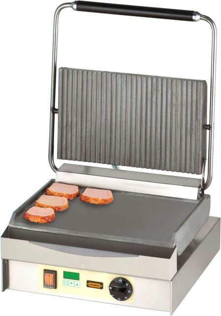 Neumärker Chopper-Grill in Silber mit digitalem Display und Timer, B/T/H: 39 x 40 x 59 cm - Bild 1