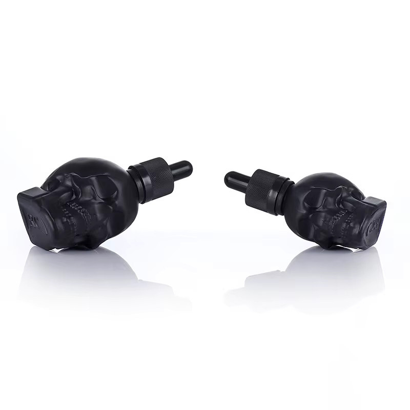 StarDu Packing Totenkopf-Tropfflasche aus Glas, 30 ml, Unisex - Bild 3