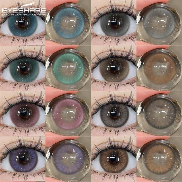 EYESHARE Kontaktlinsen, Grau Braun Blau Grün - Bild 1