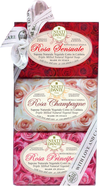 Nesti Dante Firenze Le Rose Seifen-Set, 450 g, Unisex - Bild 1