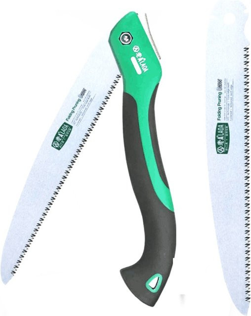 LAOA Klappsäge mit zusätzlicher Klinge, Farbe: Grün, 250 mm - Bild 1