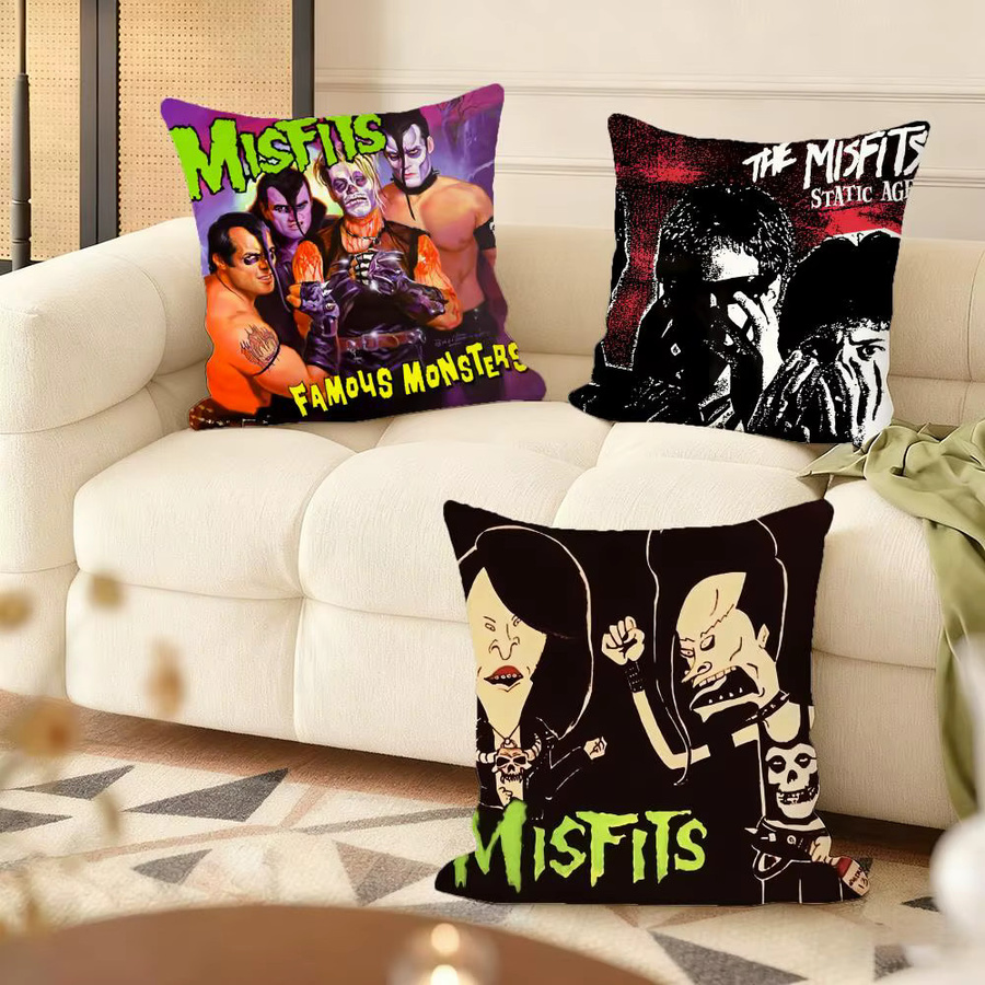 The M-misfits Kissenbezug aus weichem Plüsch in Weiß und Multicolour, quadratisch, B/B/B: 30 x 30 x 30 cm - Bild 3