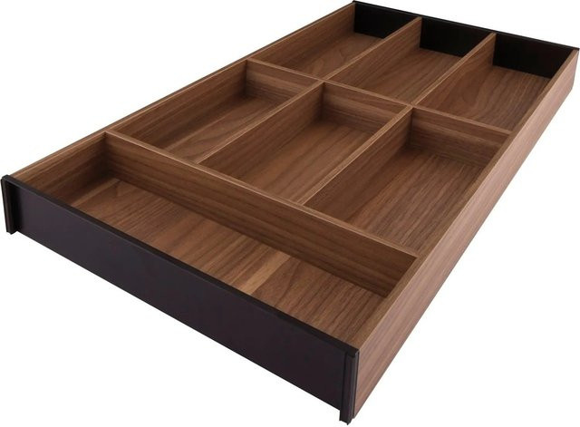 Blum Ambia-Line Besteckeinsatz Tennessee Nuss in Braun und Schwarz B/T/H: 57 x 30 x 5 cm - Bild 1