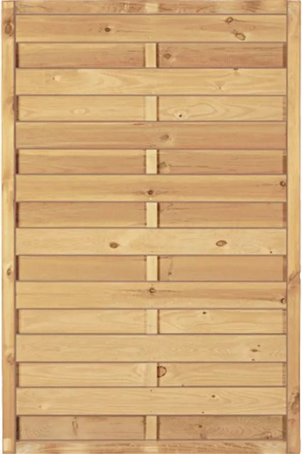 T & J Sichtschutzzaun Maxi-Massiv aus Holz in Grün, B/H: 100 x 150 cm - Bild 1