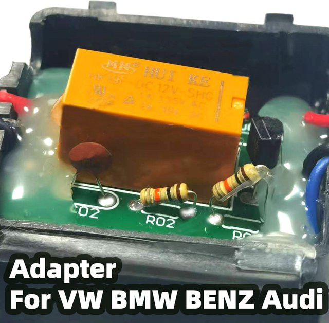 RCA Conversion Adapter Power Helfer für VW BMW BENZ Audi als 12V Rückfahrkamera Gleichrichter und Power Filter - Bild 1