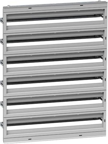 Schneider Electric NSYDLA234G Modularer Verteilerrahmen 234 Mod. in Grau für NSYPLM108, NSYS3D108, NSYCRN108, NSYS3X108 Kleinverteilerzubehör - Bild 1