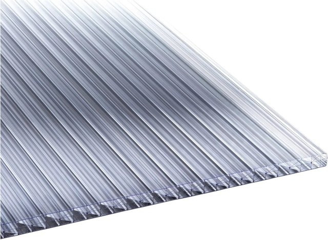 T&J Tetzner & Jentzsch Fachwerkplatte Klassik Top Multiwall-Polycarbonat-Lichtplatte, Farbe: transparent, B: 300 cm, H: 98 cm, Dicke: 1,6 cm - Bild 1