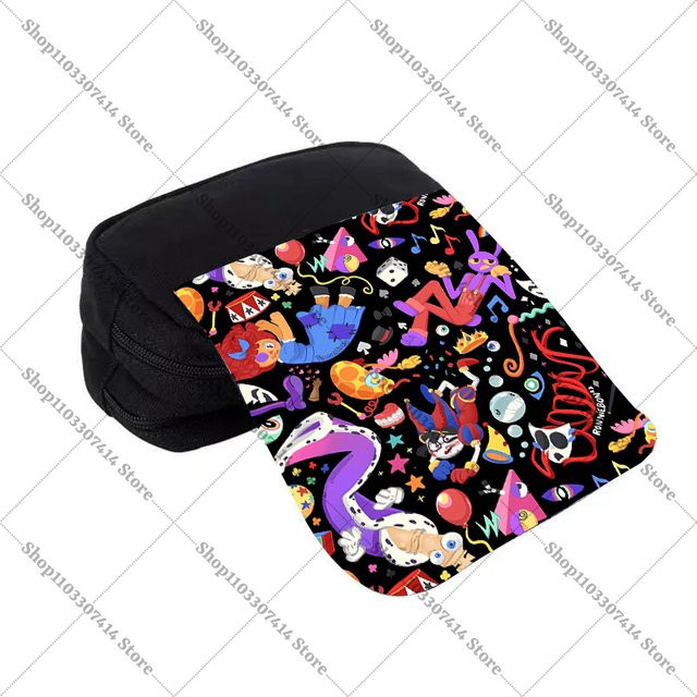 Potdemiel Cartoon Federmäppchen mit Anime-Print als flache Stifttasche aus Textil in Multicolour - Bild 1