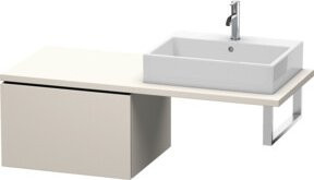 Duravit L-Cube Unterschrank Tau Matt mit 1 Auszug und Konsole, B/T/H: 62 x 54,7 x 40 cm - Bild 1