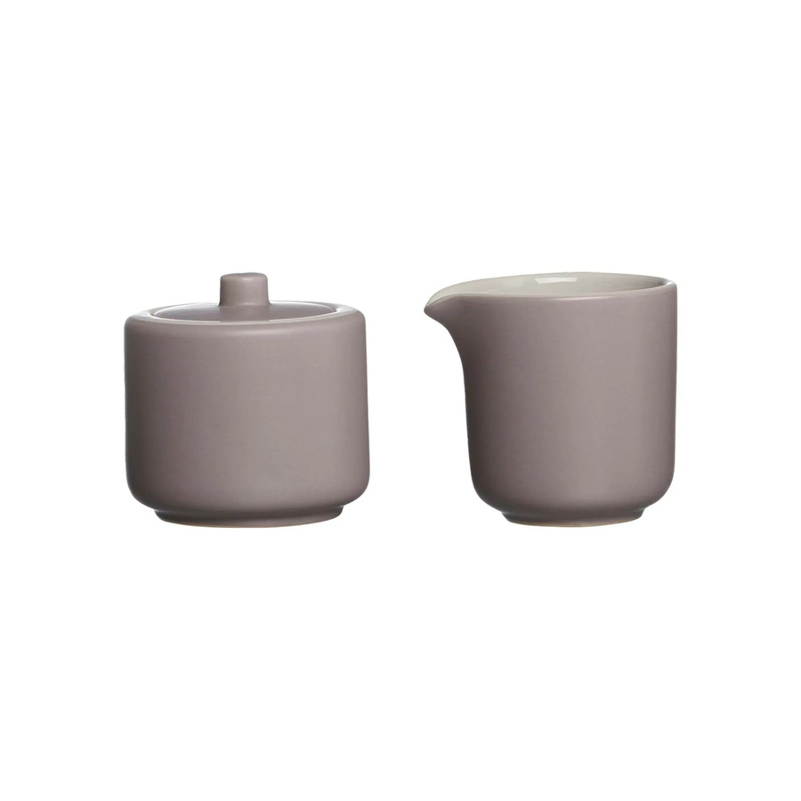 Ritzenhoff & Breker Jasper Milch- und Zuckerset aus Keramik, 2-teilig, Beige/Grau - Bild 2