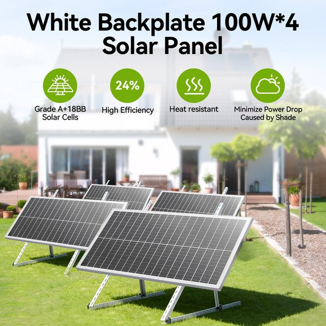 Rvpozwer N-Typ monokristallines Solarpanel in Schwarz, hocheffiziente 12,8 V Solarzellen, wasserdicht für Gartendach und netzunabhängige Anwendungen - Bild 1