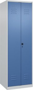 C+P Wäschespind Classic PLUS Garderobenspind mit 2 Abteilen, Fernblau, H x B x T: 185 x 60 x 50 cm - Bild 1