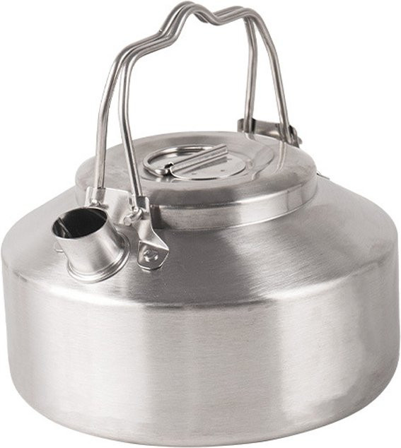 LIXADA Outdoor Wasserkocher aus Edelstahl in Silber, 1 l Camping Kaffeekanne und Teekanne für Picknick und unterwegs - Bild 1