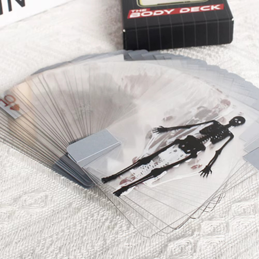 alloet Anatomie-Pokerkarten, Spielkarten, Transparent, Bunt / Mehrfarbig - Bild 2