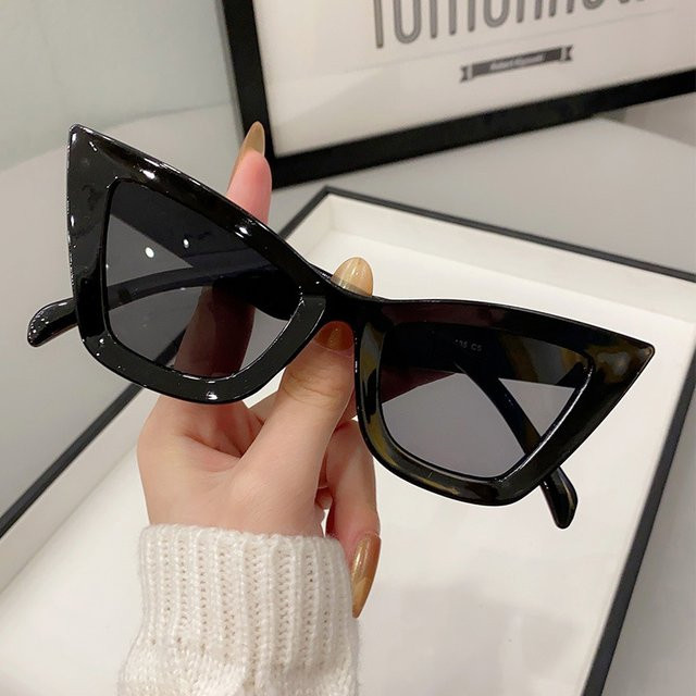 Sonnenbrille Cat Eye, Vollrand, Kunststoff, Schwarz, Unisex - Bild 1