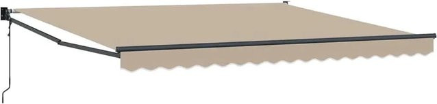 Einziehbare Markise vidaXL in Beige aus Polyester und Aluminium mit B/H: 400 x 300 cm - Bild 1