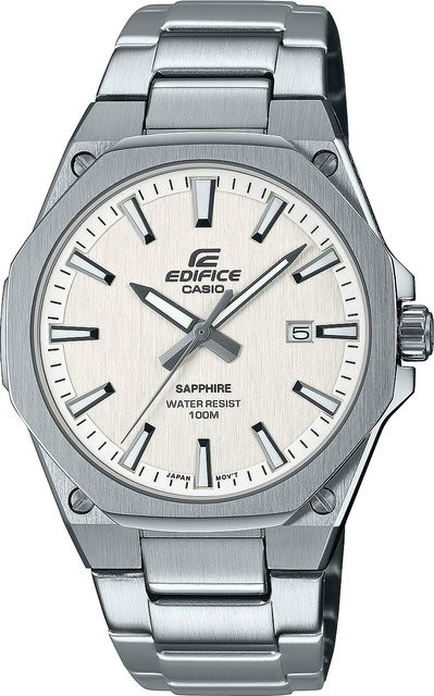 Casio Edifice Armbanduhr, Quarz, Edelstahl, Silber, 40 mm, Herren - Bild 1