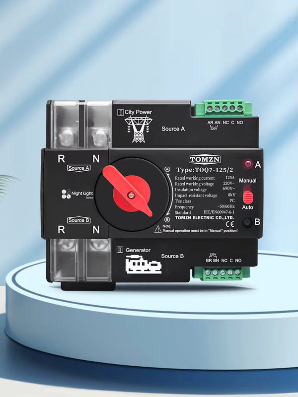 TOMZN Automatischer Umschalter ATS für DIN-Schienen AC 220V 230V 2P unterbrechungsfrei - Bild 7