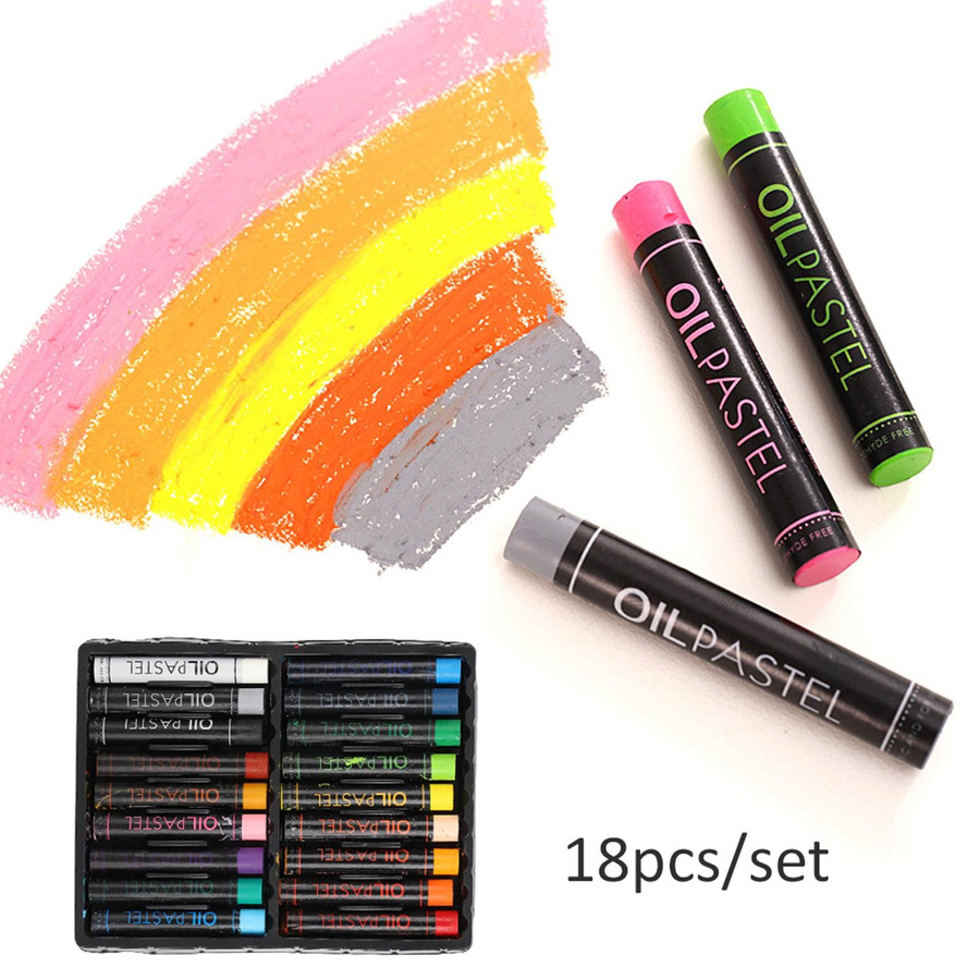 HeavyColor Ölpastell-Set mit 18 bunten Graffiti-Kreiden für Kinder mit Tiermotiven - Bild 7